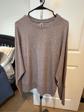 Mono B Women’s Long Sleeve Top in Heather Brown
